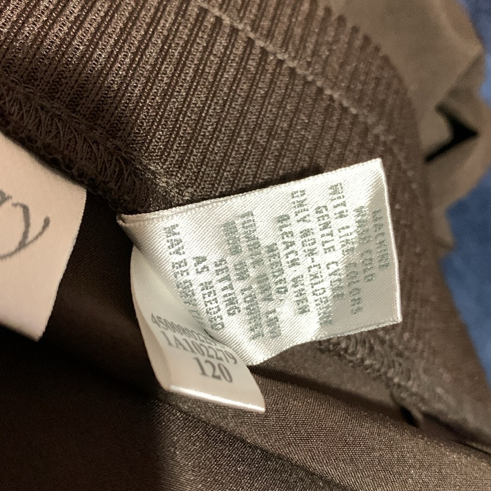 Zenergy Pants Size 2 L Brown Light Weight Pockets Pull On Pockets Polyester - Picture 14 of 14